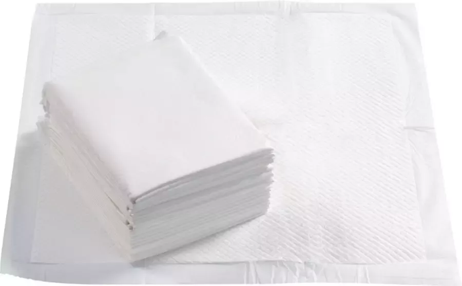 Incontinentie bed onderleggers Wegwerp onderleggers 60x60 cm 25 stuks Matrasbeschermer Bedonderlegger
