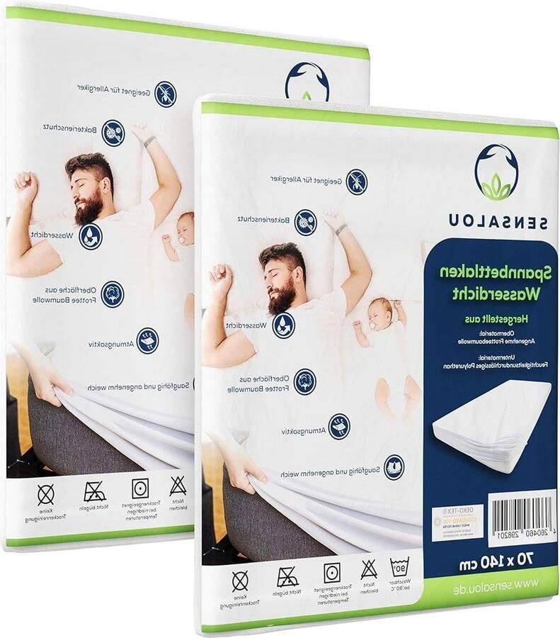 Incontinentie Hoeslakens waterdicht dubbelpak wit 70 x 140 cm 2 x set Behoefte Contente in html Bescherming tegen Vochtige Matrassen matrasovertrek