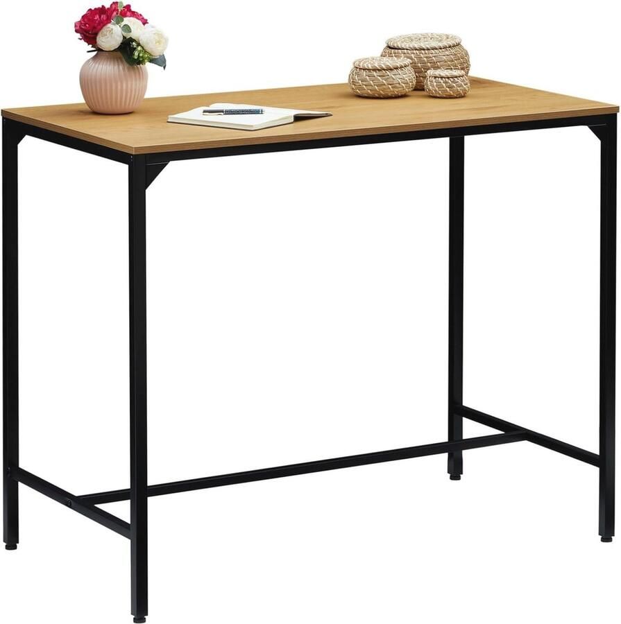 Industriële Bartafel in Wildeiken Look Ruimtebesparende Consoletafel