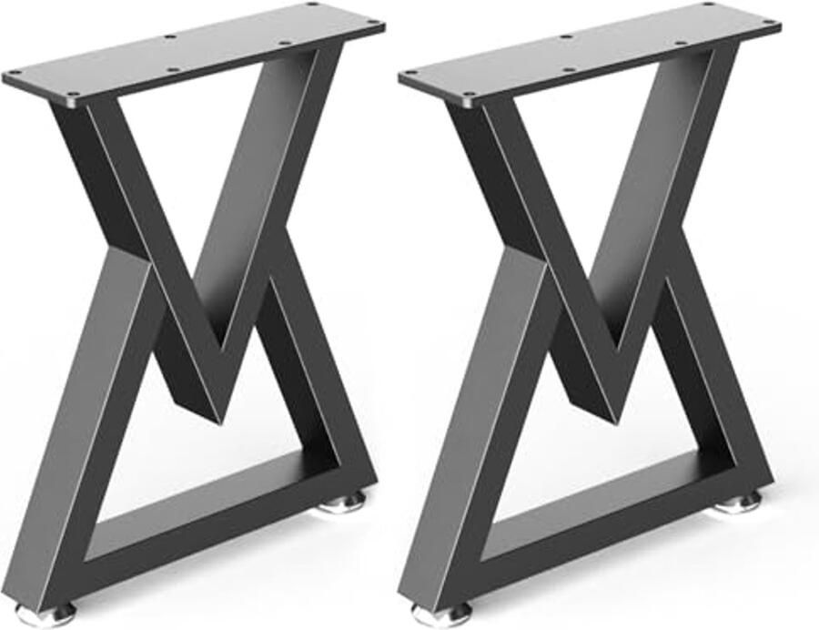 Industriële Metalen Tafelpoten Set van 2 Stevige en Stabiele Salontafel- en Eettafelpoten
