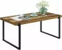 Loft Home Industriele Salontafel Industrieel TV Meubel Koffietafel Tafel Tafeltje Bijzettafel Hout Metaal Bruin Zwart - Thumbnail 1