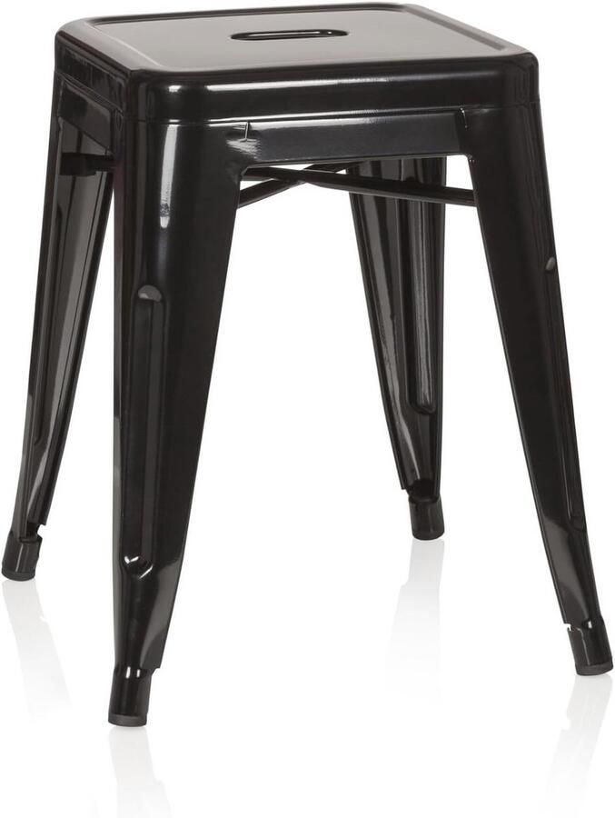 Industriele Stapelbare Metalen Kruk Robuuste Bistrostoel voor Thuis en Horeca