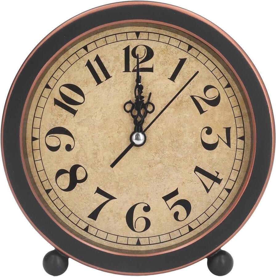 Industriële Wandklok en Batterijwekker voor Nachtkastje Analoge en Digitale Wecker