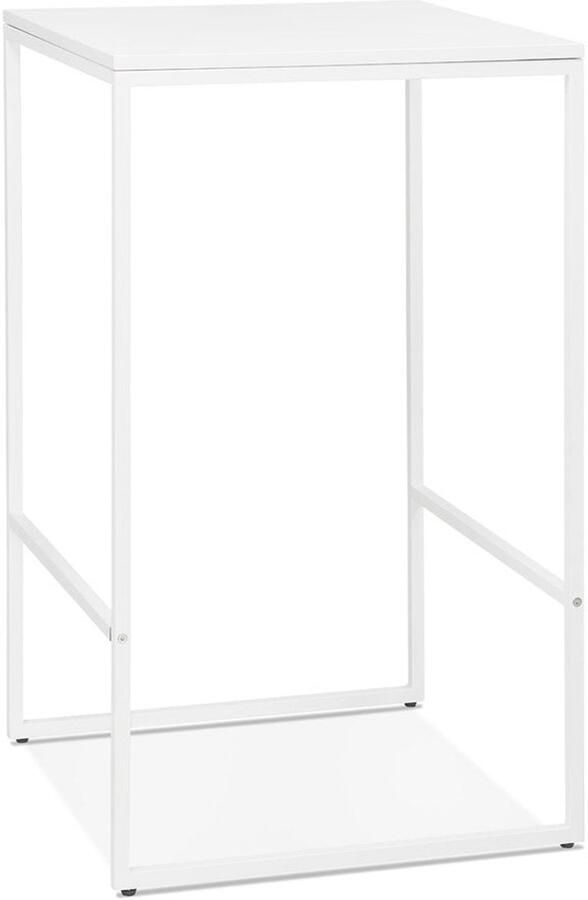 Industriële Witte Statafel Bartafel Duurzame Materialen Perfect voor Kleine Ruimtes