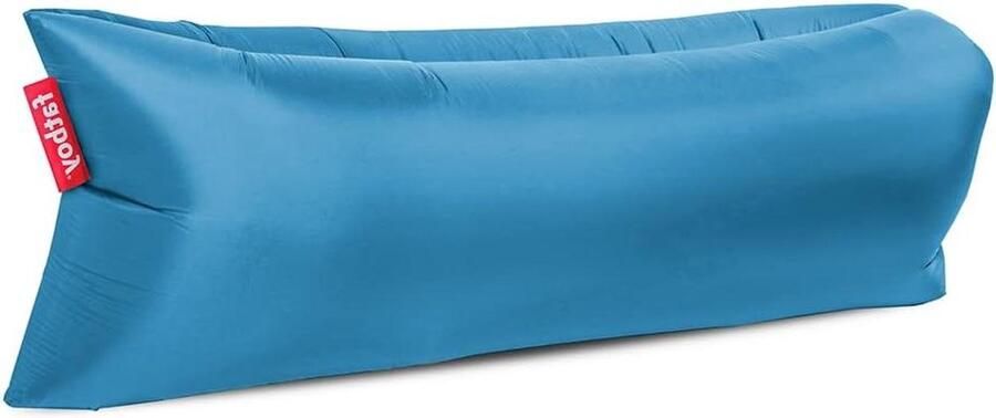 Opblaasbare lucht zitzak Opblaasbare Stoel voor Volwassenen & Kinderen Camping Sofa Opblaasbare Sofa 200 x 90 x 50cm Geen pomp nodig Binnen & Buiten Gebruik Sky blauw
