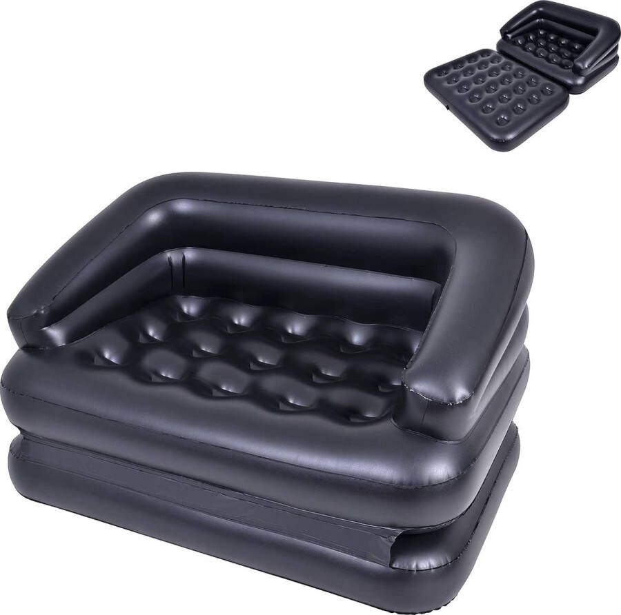 Inflatable Couch Outdoor Blow Up Sofa Bed Air Sofa for Camping Double Bed