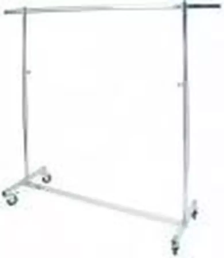 Inklapbaar professioneel kledingrek metaal kledingrek op wieltjes kledingrek verstelbaar in hoogte van 140-220 cm - Foto 2