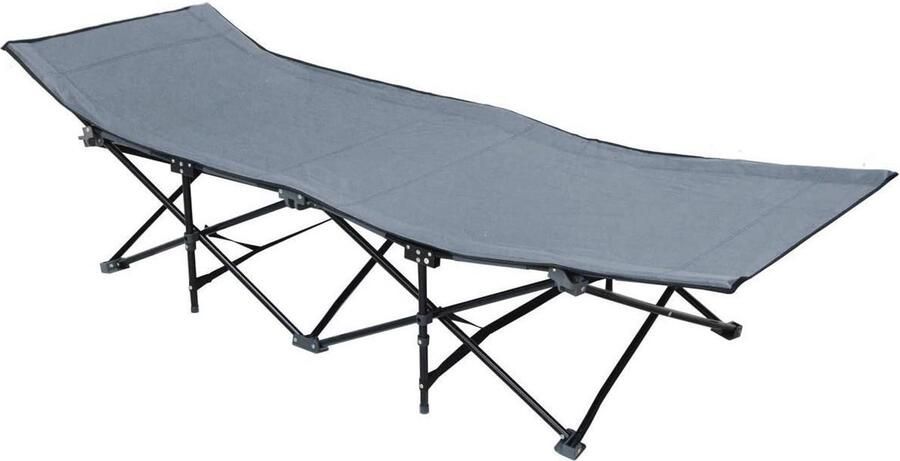 Inklapbaar Veldbed Met Stalen Frame 190x70 cm Lichtgewicht En Duurzaam
