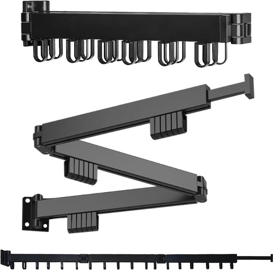 Inklapbaar Wandmontage Droogrek Ruimtebesparend Uitbreidbaar