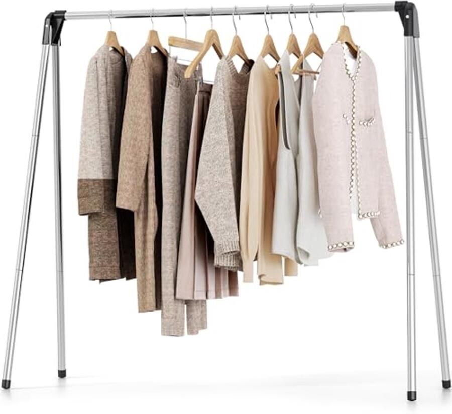 Inklapbaar wasrek Kledingrek en open kledingkast voor stijlvolle opslag