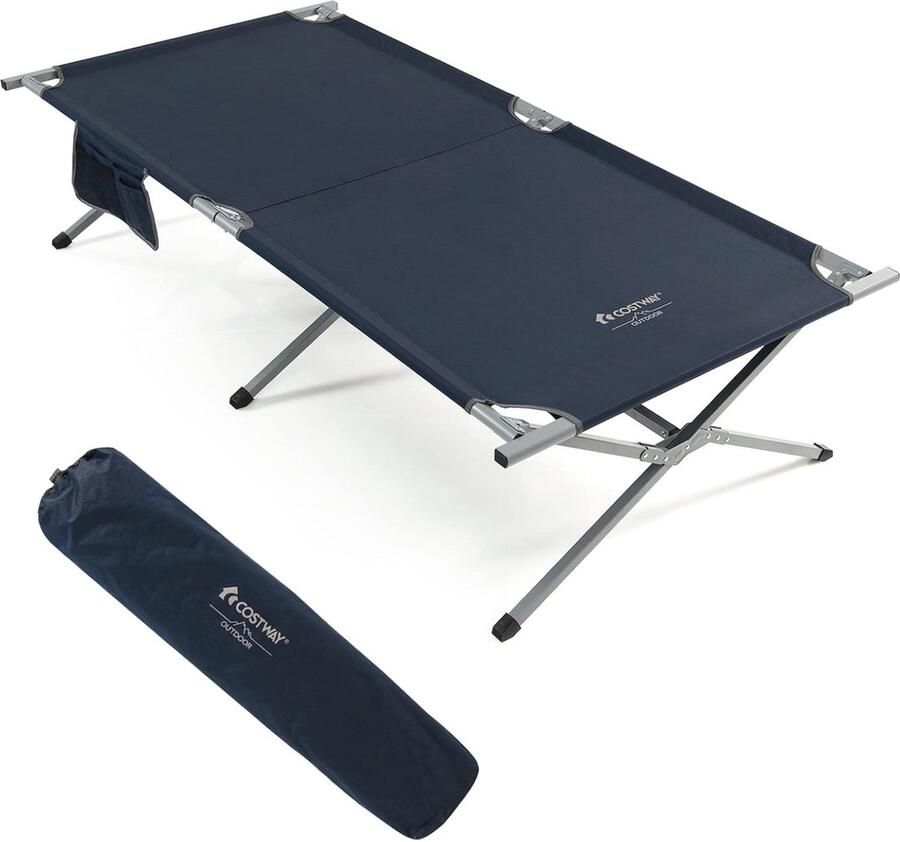 Inklapbaar XXL Veldbed voor Camping en Strand Draagbare Campingligstoel tot 150 kg