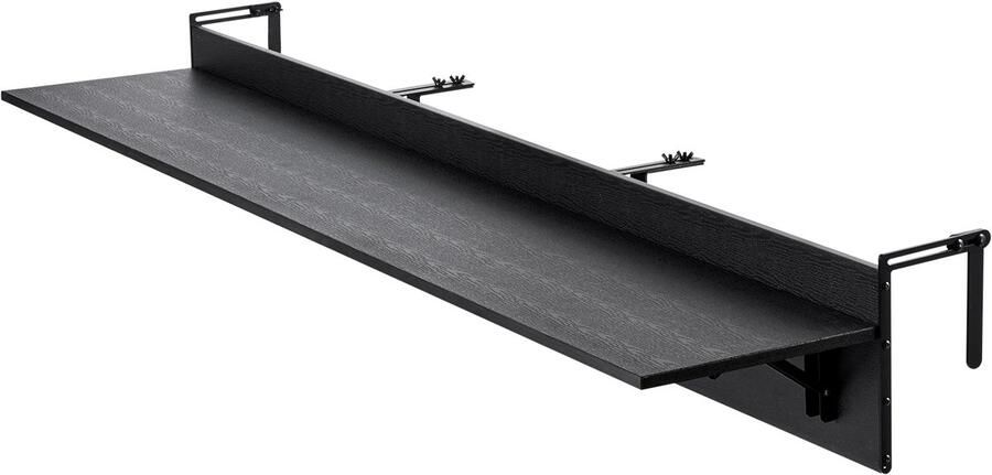Inklapbare Balkontafel 30 5 x 149 9 cm bartafel voor buiten draagvermogen 22 7 kg past op leuningen van 2 5 cm tot 15 cm serveertafel voor terrassen en vlonders