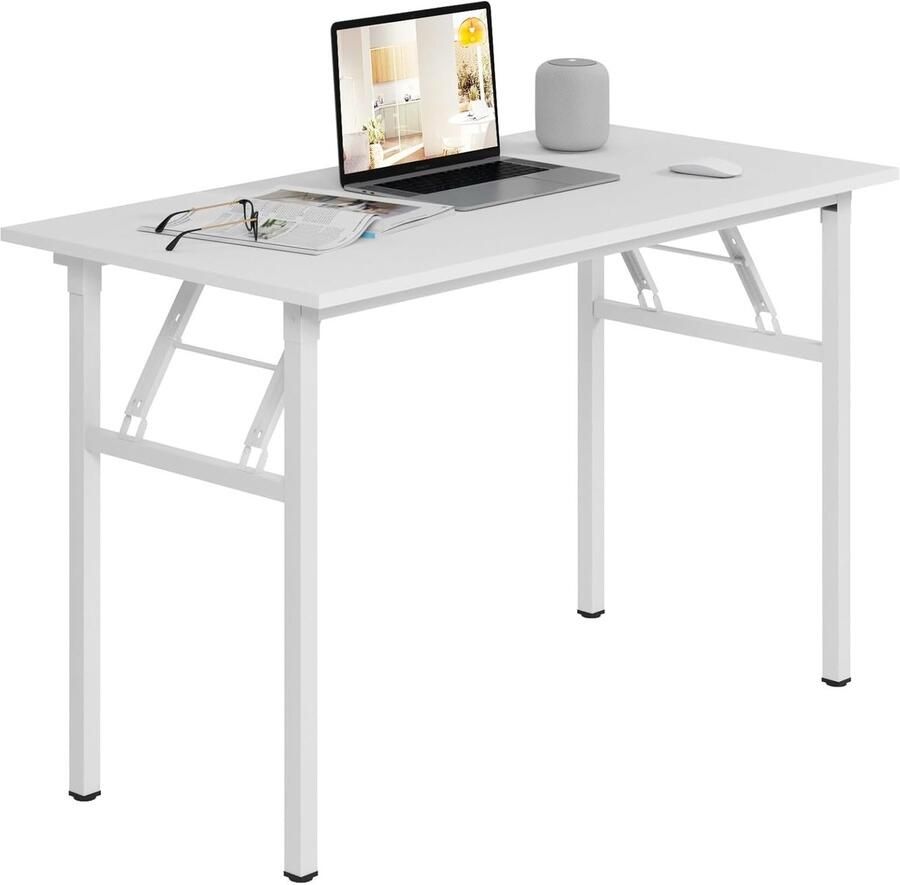 Inklapbare Bureau Klaptafel 100 x 60 cm Stabiele Computertafel voor Thuis en Kantoor Multifunctioneel