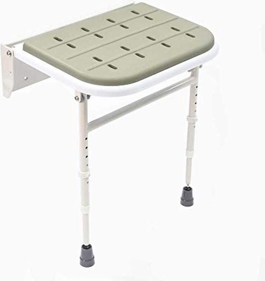 Inklapbare Douchestoel met Gevoerde Zitting en Poten Perfect voor Comfortabel Douchen