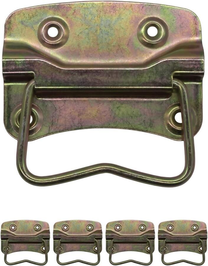 Inklapbare handgrepen set van 4 messing hoogwaardig plaatstaal