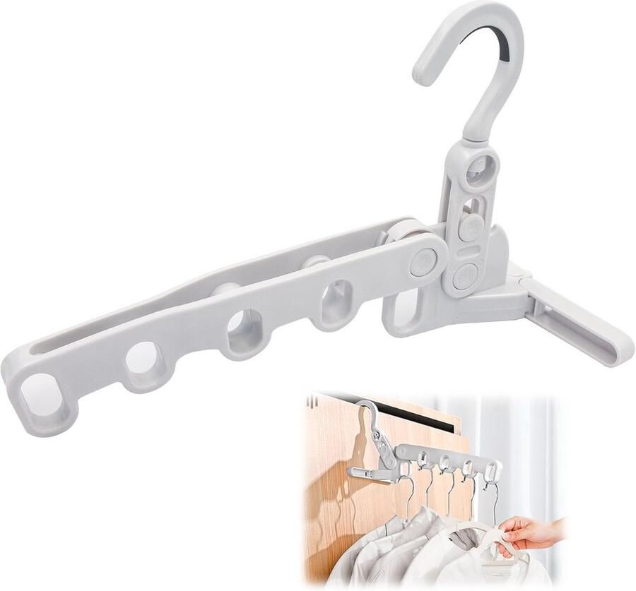 Inklapbare Kledinghaak voor Deur Wandmontage Kledingstandaard
