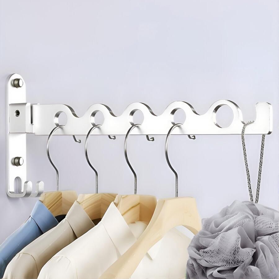 Inklapbare Kledinghaken met Draaibaar Ontwerp voor Veelzijdig Gebruik in Huis