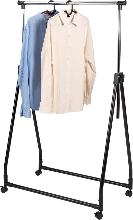 Inklapbare Kledingstang Ruimtebesparend Kledingrek met Wielen