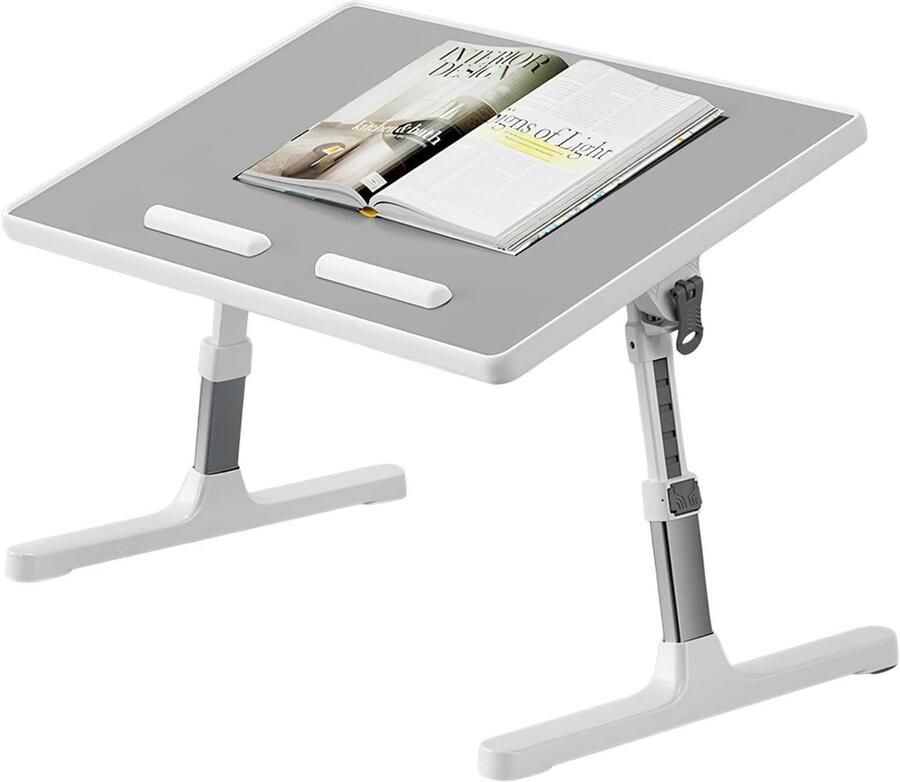 Inklapbare laptoptafel bedtafel Verstelbare hoogte en hoek voor bank bed kantoor en picknick