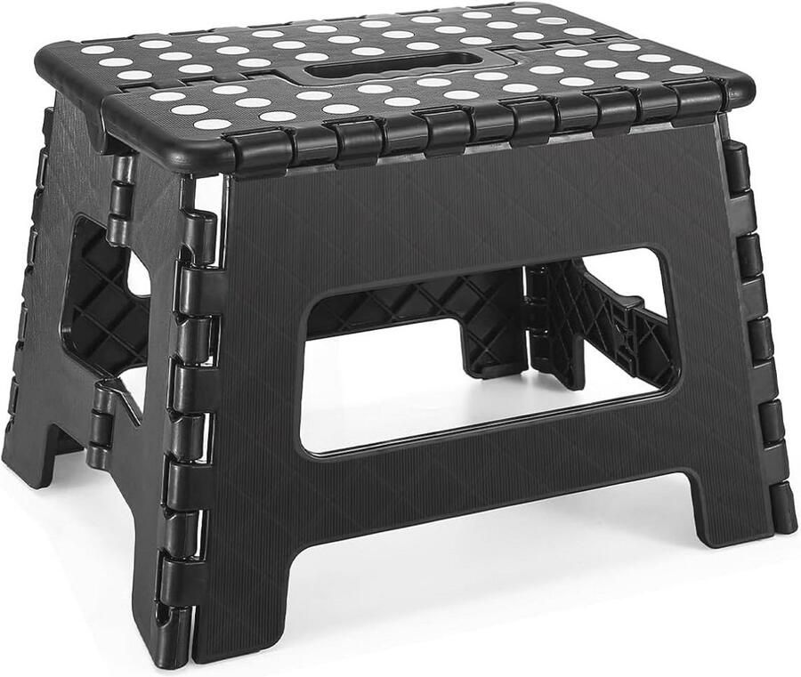 Inklapbare Opstapkruk 22 cm Ruimtebesparend en Lichtgewicht Met Anti-slip Oppervlak