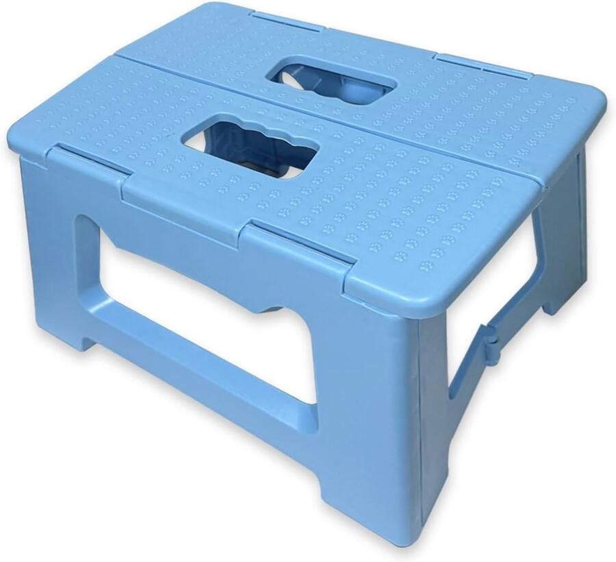 Inklapbare Opstapkruk Lichte kunststof voetenbank voor keuken badkamer & woonkamer max. 100 kg 22 cm hoog