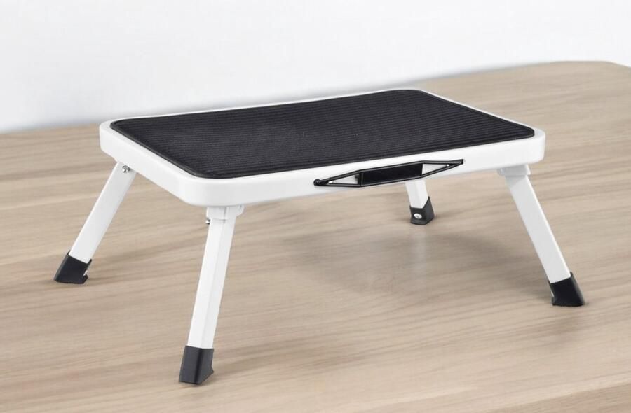 Inklapbare opstapkruk van metaal kruk tot 150 kg belastbaar