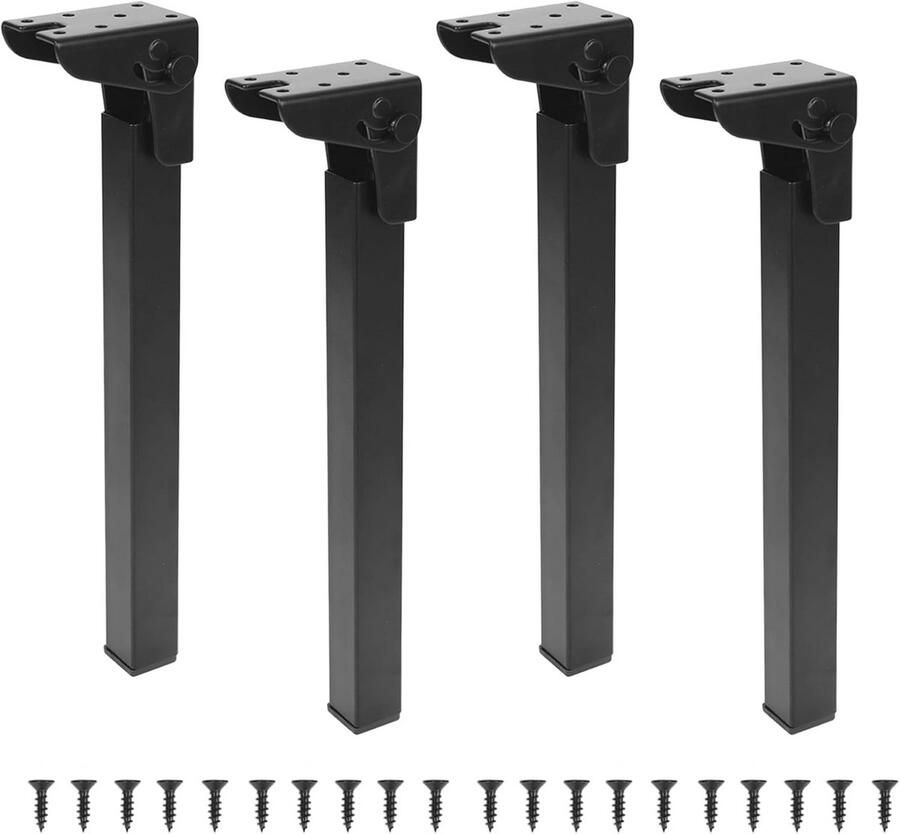 Inklapbare Tafelpoten 30 cm Sterke Duurzame Meubelpoten voor Tafel Bed en Laptoptafel