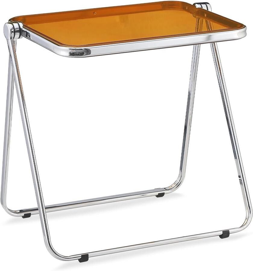 Inklapbare Transparante Acryl Tafel Ruimtebesparende Bureau en Bijzettafel voor Thuis en Kantoor