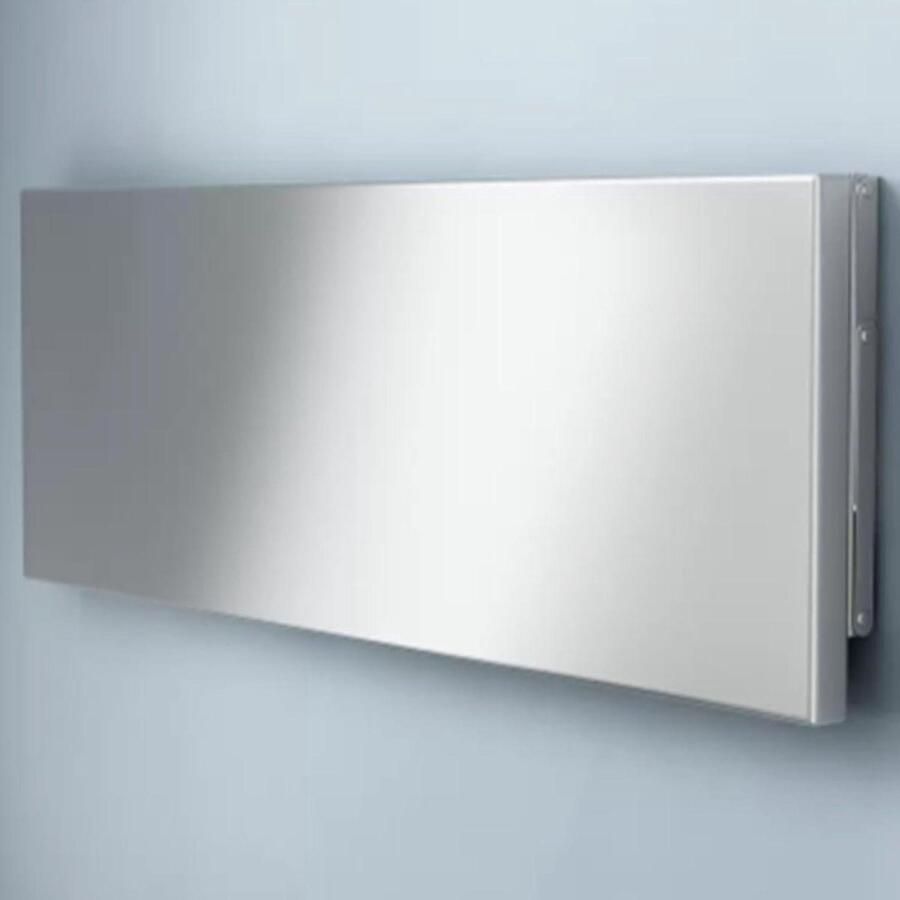 Inklapbare wandtafel van roestvrij staal Robuuste klaptafel met houders Ruimtebesparende wandmontage tafel Draagt tot 150 kg 80 x 40 x 3 cm klaptafel wandmontage