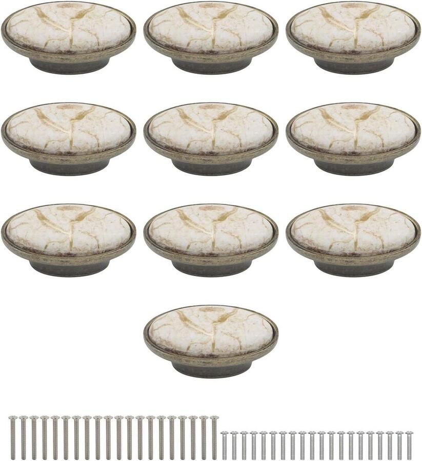 Inovra Plus Dubbel gat lade handvat met klein handvat zinklegering en keramiek 16mm gatafstand Pack van 10