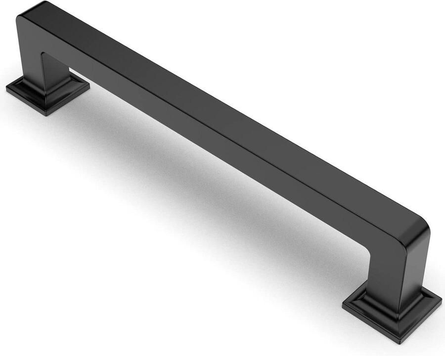 Inovra Plus Meubelgrepen extra zwaar zwart 128 mm kastgrepen voor keukenkasten deurgrepen ladegrepen 10 stuks hoogwaardige zinklegering modern design