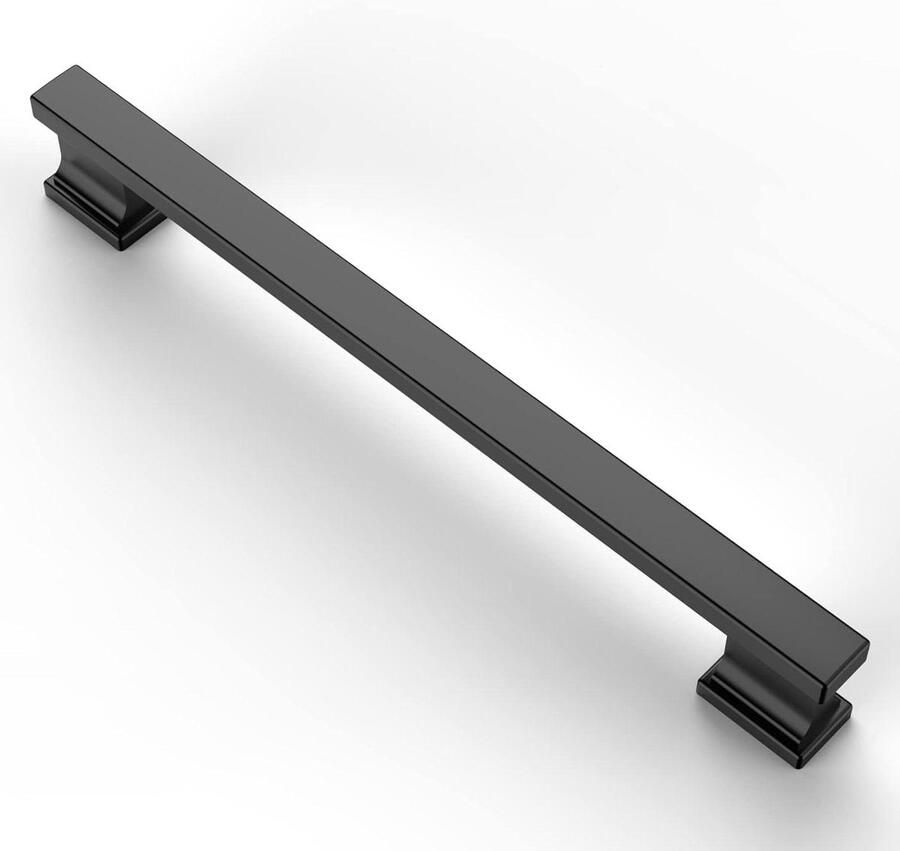 Inovra Plus Meubelgrepen set zwart 160 mm gatafstand keukenkast deurgrepen ladegrepen 10 stuks