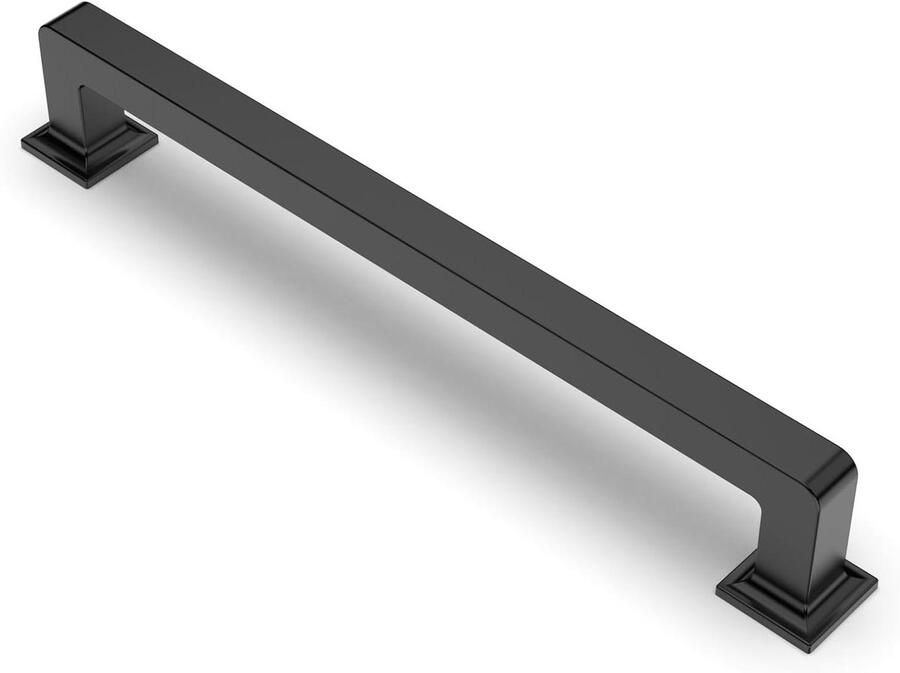 Inovra Plus Meubelgrepen zwart 160 mm gatafstand voor keukenkasten en ladegrepen Set van 10 stuks Extra zwaar Zinklegering