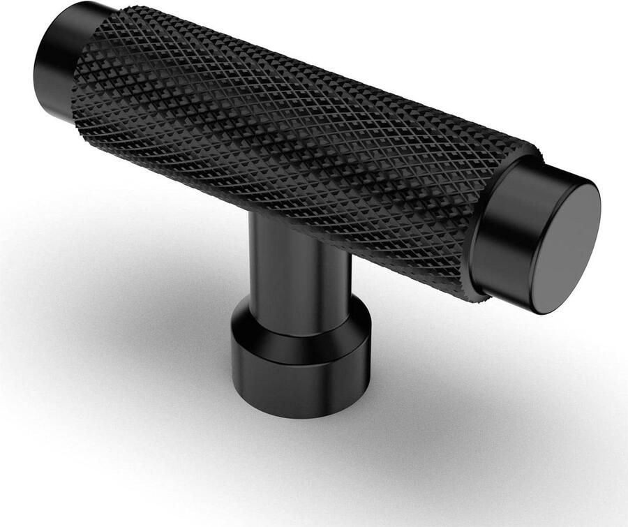 Inovra Plus Set van 10 Zwarte Meubelknoppen voor Kasten en Commodes Ladeknoppen voor Kastdeuren met moderne uitstraling