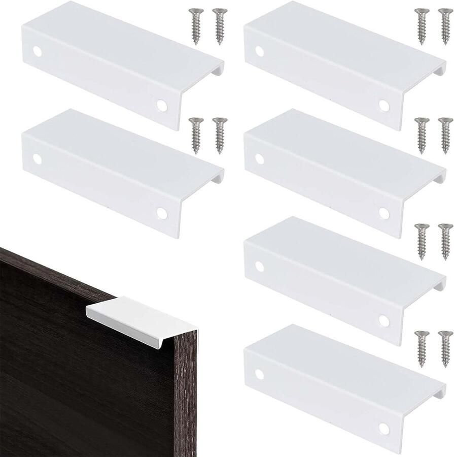 Inovra Plus Modern kastgrepen set met schroeven voor slaapkamer keuken kledingkast 80 mm