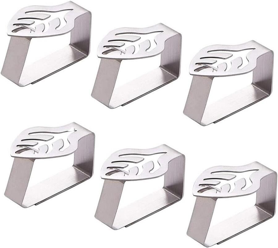 Inovra Plus Tafelkleedklemmen 6 stuks voor picknicktafel verdikte klemmen voor picknicktafel geschikt voor bruiloft camping en feestvieringen