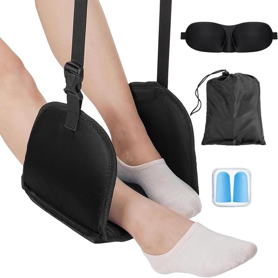 Inovra Plus Voetsteun vliegtuig reishangmat voor kinderen Comfortabele ondersteuning tijdens lange vluchten