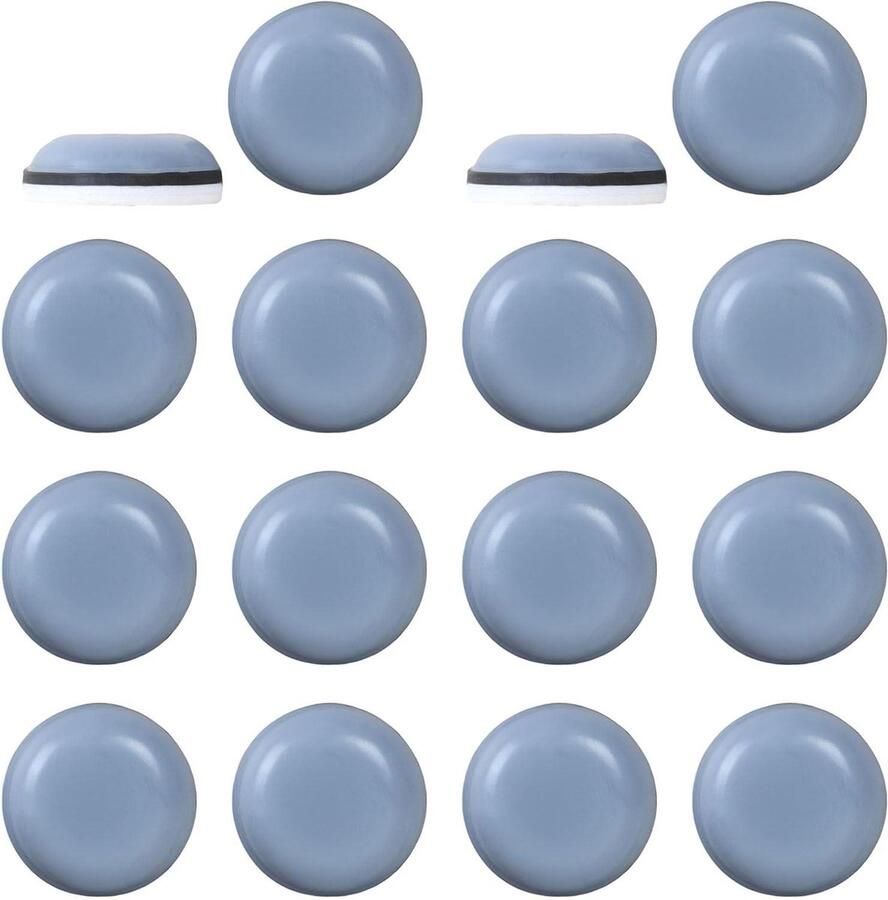 Inovra Plus Zelfklevende Teflon Glijders 16 stuks voor parket en laminaat Meubelbeschermers met professionele meubelglijders pads