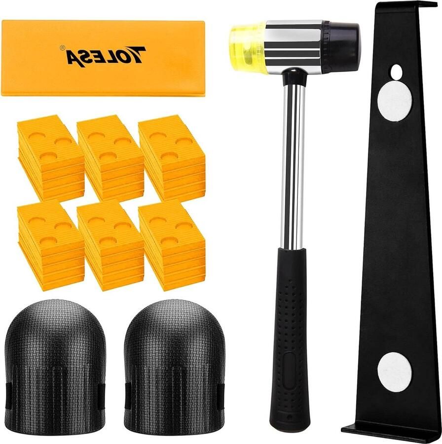 Installatie Kit Laminaat Houten Vloeren Vinyl Vloeren Gereedschap Heavy Duty Pull Bar Duurzaam Tapping Blok Antislip Soft Grip Mallet Foam 30 Spacers