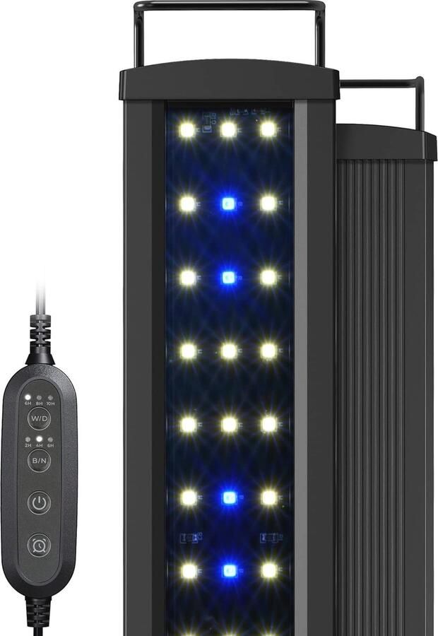 Instelbare SlimLED Aquariumverlichting met Timer voor Zonsopgang en Zonsondergang