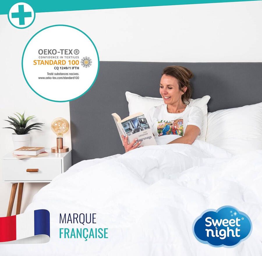 Geld.nl Integrale Matrashoes Wit 90 x 190 cm Anti-Bedwants en Anti-Mijt Beschermt je matras volledig Ritssluiting Geen chemische behandeling 25 cm dikte