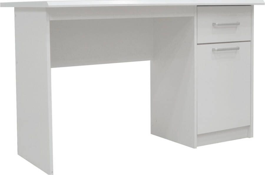 Interiax Bureau Jaxx Wit 1 Schuif 1 Deur MDF