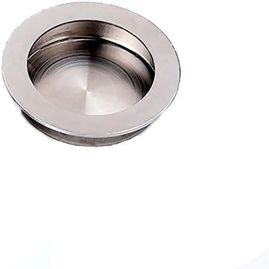 Inzet Handvat Cirkel Embedded Deurgrepen van Geborsteld Roestvrij Staal Verborgen Kabinet Lade Handvat 50mm Verborgen Gat