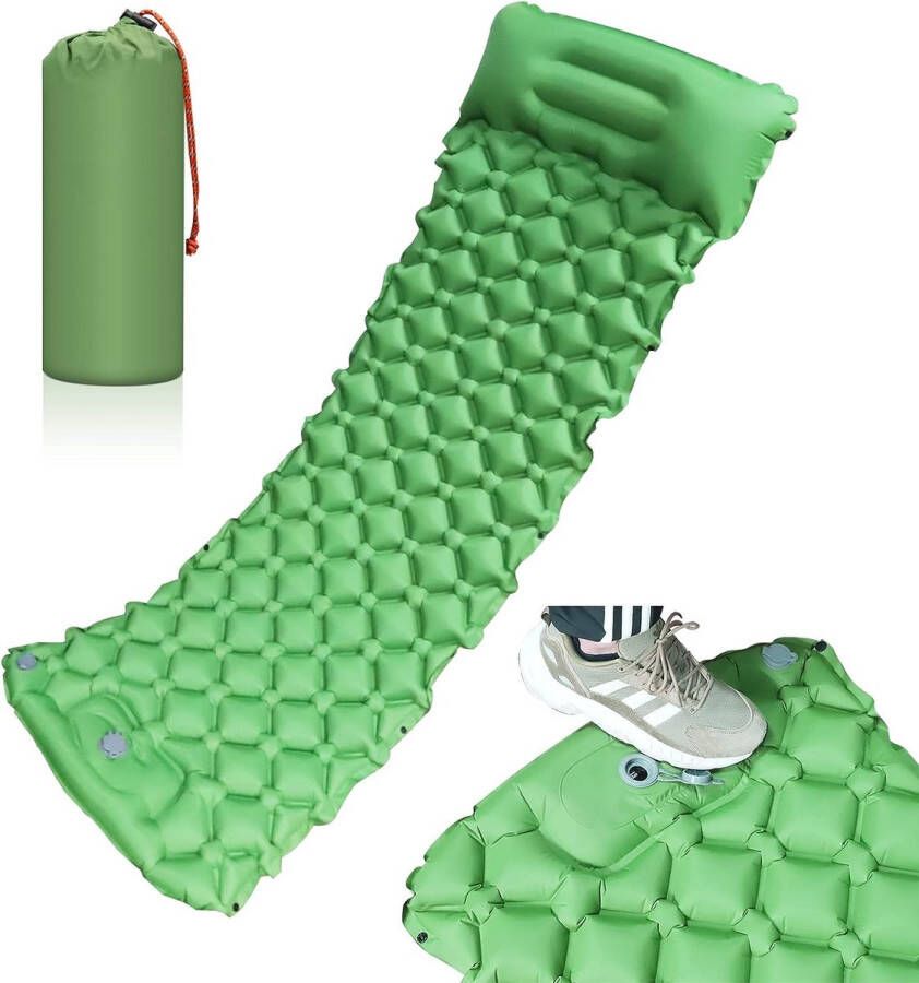 Isomat zelfopblazend isomat voor buiten camping zelfopblazend met voetperspomp thermarest isolatiemat met kussen voor outdoor camping wandelen rugzakreizen