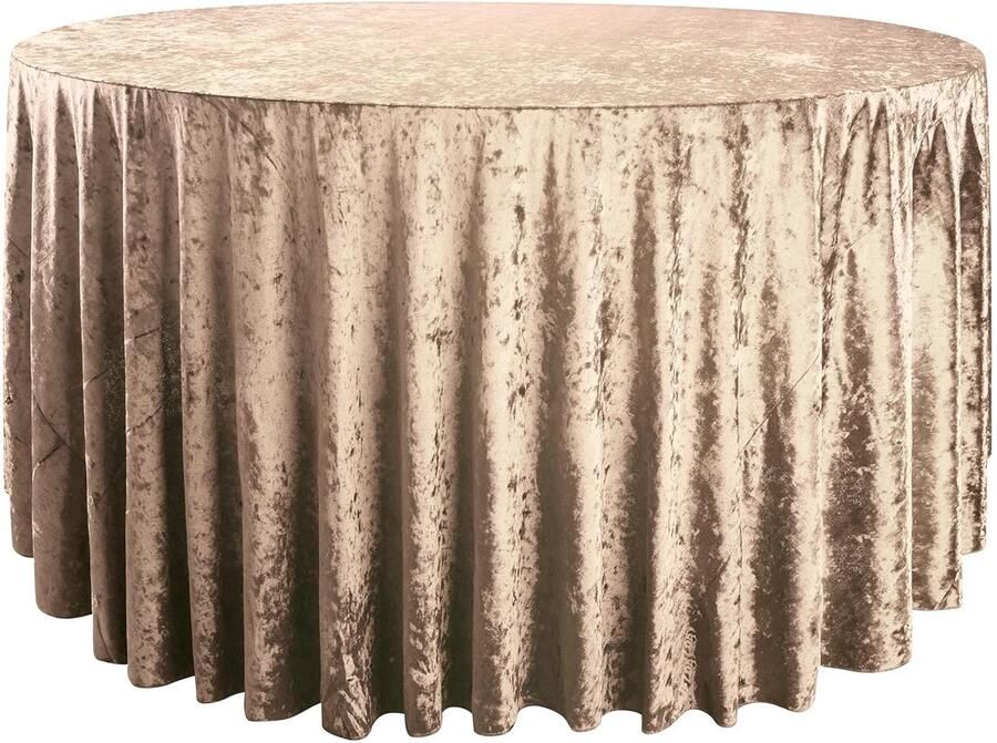 Ivoor Ronde Tafelkleden Premium Kwaliteit 1 stuk 70 inch Polyester
