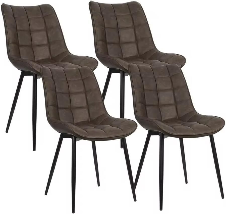 J&R Eettafel Set Eethoek Eetkamerstoelen Stoelen Eettafel 4 stoelen Patroon Blauw Grijs Wit