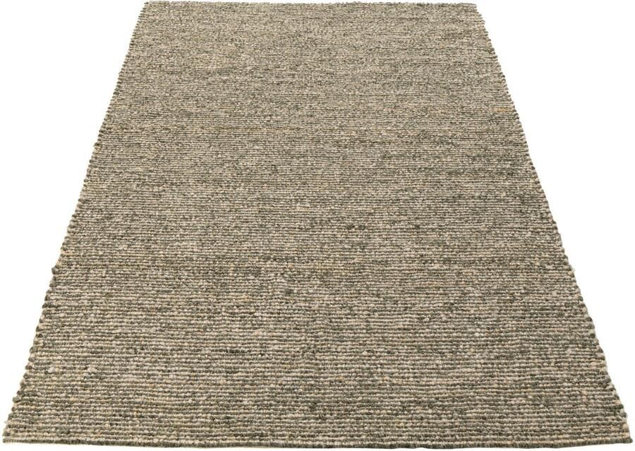 J-Line tapijt Geweven polyester ecru olijfgroen