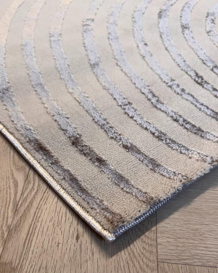 Japandi Shine Vloerkleed Donker Beige 160 x 230 cm