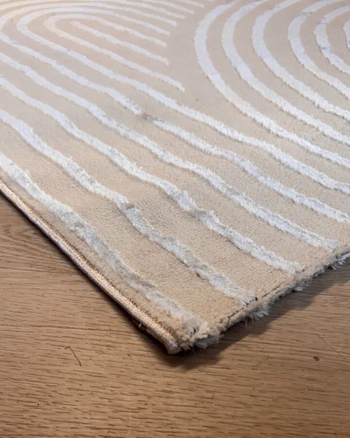 Japandi Shine Vloerkleed Licht Beige 160 x 230 cm