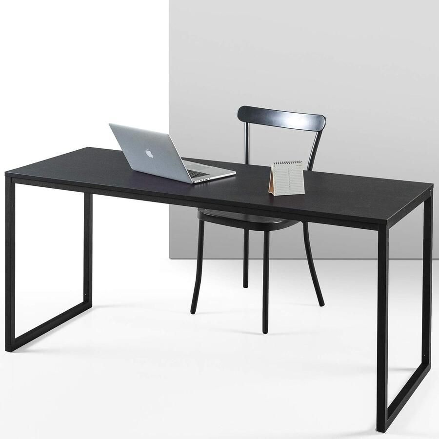 Jennifer Bureau multifunctionele tafel 1 stuk donkerbruin metaal en hout 160 x 61 x 74 cm